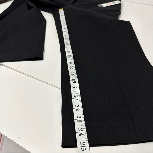ALFANI Women's Deep Black Cropped Wide Leg Ankle Trousers SZ 10. - Picture 8 of 8